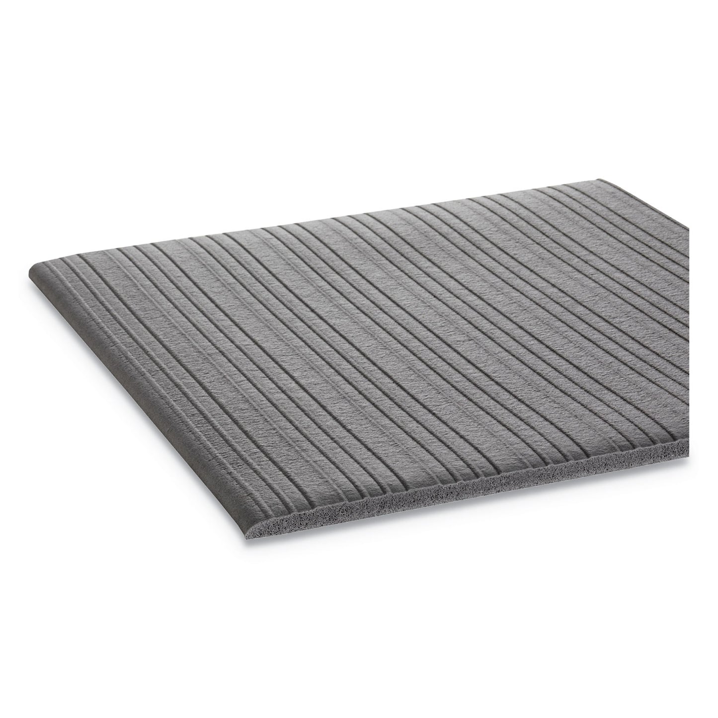 Crown Mats Ribbed Anti-Fatigue Mat, Vinyl, 36 x 60, Gray (FL3660GY)