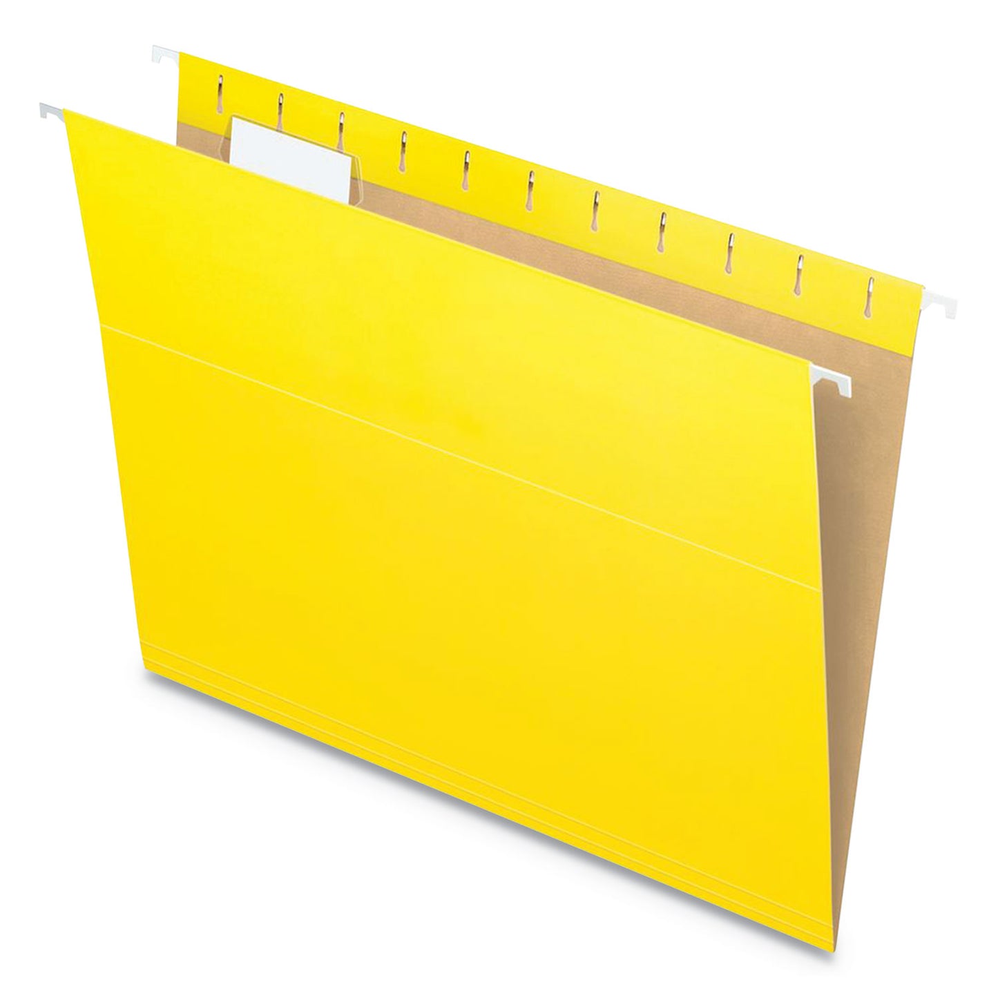 Pendaflex Colored Hanging Folders, Letter Size, 1/5-Cut Tabs, Yellow, 25/Box (81606)