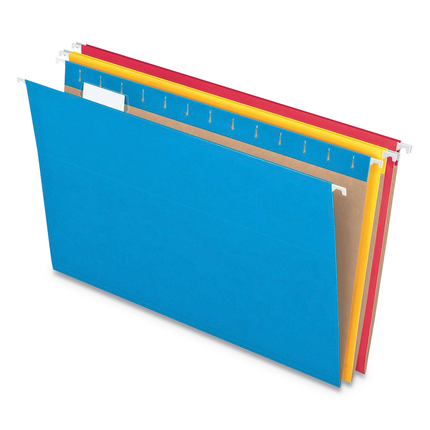 Pendaflex Colored Hanging Folders, Legal Size, 1/5-Cut Tabs, Assorted Colors, 25/Box (81632)