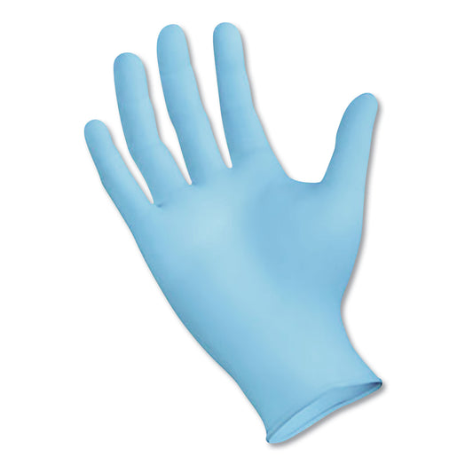 Boardwalk Disposable Examination Nitrile Gloves, Small, Blue, 5 mil, 100/Box (382SBXA)