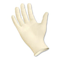 Boardwalk Powder-Free Latex Exam Gloves, Small, Natural, 4 4/5 mil, 1,000/Carton (351SCT)