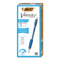 BIC Velocity Original Mechanical Pencil, 0.7 mm, HB (#2), Black Lead, Blue Barrel, Dozen (MV711BK)
