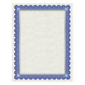 Southworth Parchment Certificates, Academic, 8.5 x 11, Ivory with Blue/Silver Foil Border, 15/Pack (CT1R)