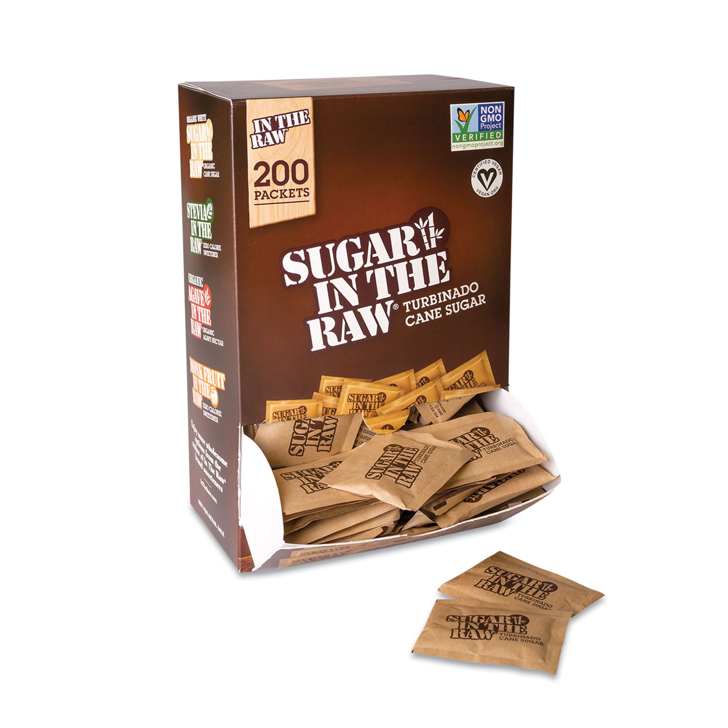 Sugar in the Raw Sugar Packets, 0.2 oz Packets, 200/Box (00319)