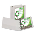 Samsill Earth's Choice Plant-Based D-Ring View Binder, 3 Rings, 3" Capacity, 11 x 8.5, White (16987)