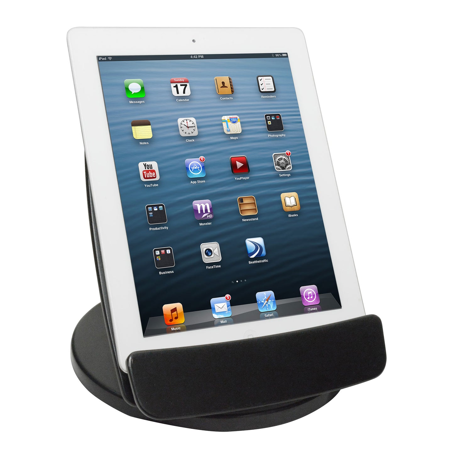 Kantek Rotating Desktop Tablet Stand, Black (TS680)