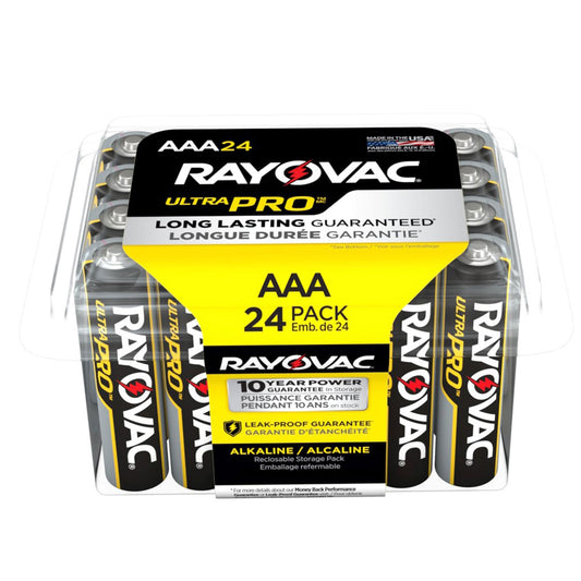 Rayovac Ultra Pro Alkaline AAA Batteries, 24/Pack (ALAAA24PPJ)