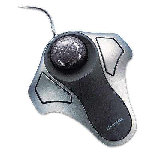 Kensington Orbit Optical Trackball Mouse, USB 2.0, Left/Right Hand Use, Black/Silver (64327)