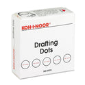 Koh-I-Noor Adhesive Drafting Dots, 0.88" dia, Dries Clear, 500/Box (25900J01)