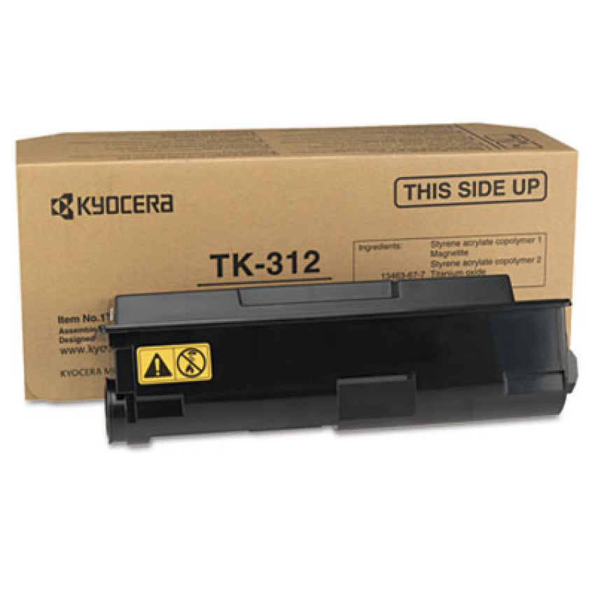 Kyocera TK312 Toner, 12000 Page-Yield, Black