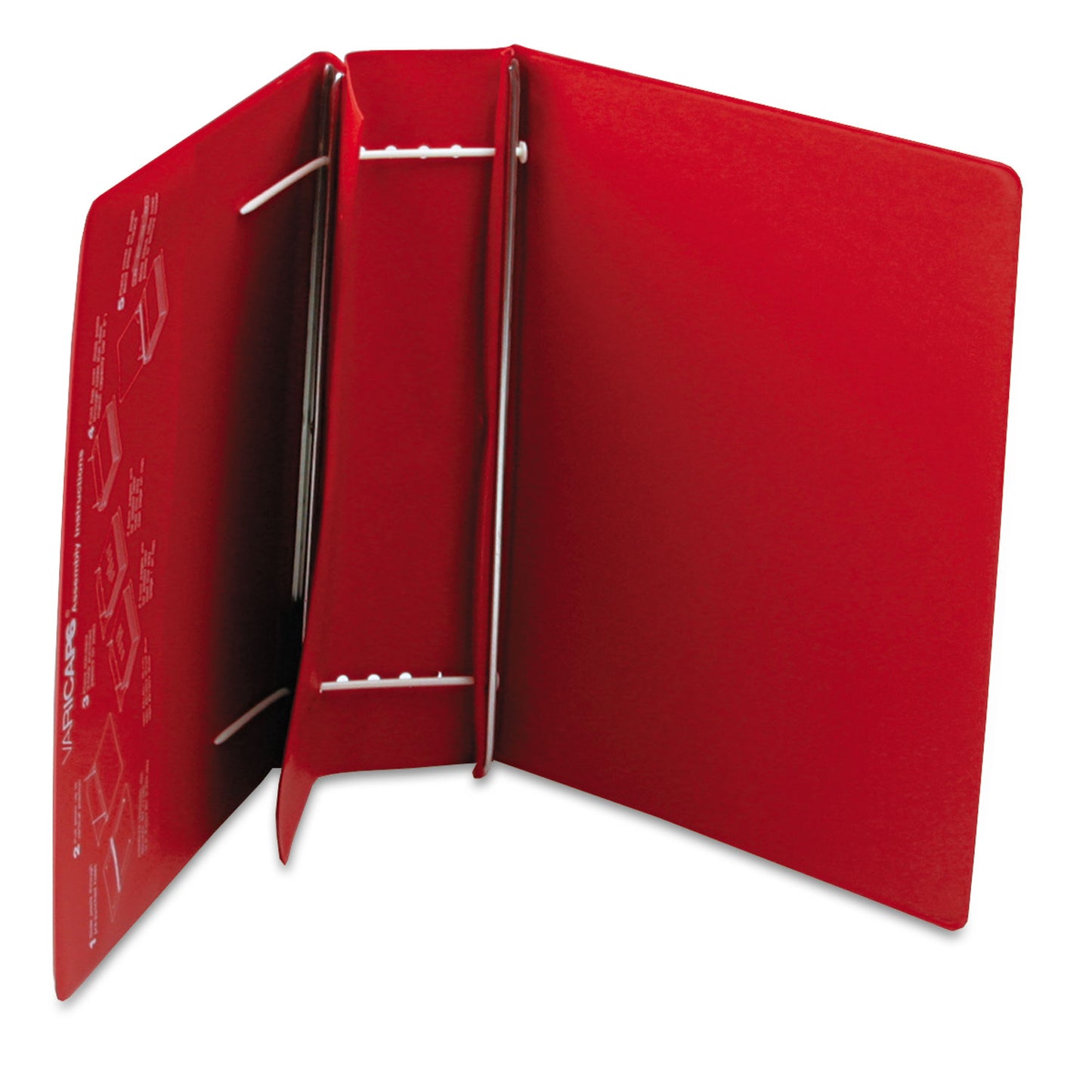 Charles Leonard VariCap Expandable Binder, 2 Posts, 6" Capacity, 11 x 8.5, Red (61603)