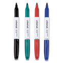 Universal Pen Style Dry Erase Marker, Fine Bullet Tip, Assorted Colors, 4/Set (43670)