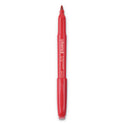 Universal Pen-Style Permanent Marker, Fine Bullet Tip, Red, Dozen (07072)