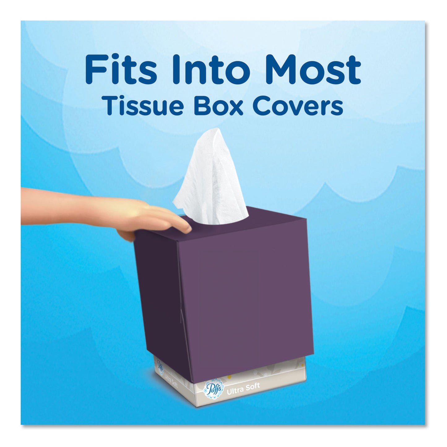 Puffs Ultra Soft Facial Tissue, 2-Ply, White, 56 Sheets/Box, 4 Boxes/Pack (35295PK)