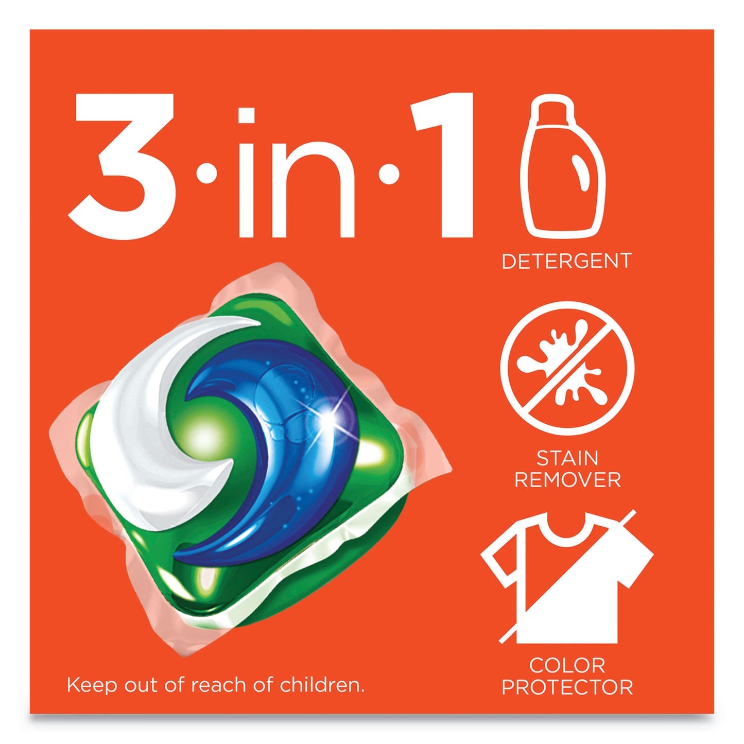 Tide Pods, Laundry Detergent, Spring Meadow, 35/Pack, 4 Packs/Carton (93127CT)