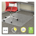 Deflecto EconoMat Occasional Use Chair Mat for Low Pile Carpet, 45 x 53, Rectangular, Clear (CM11242COM)