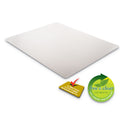 Deflecto EconoMat Occasional Use Chair Mat for Low Pile Carpet, 45 x 53, Rectangular, Clear (CM11242COM)