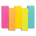 Post-it Page Flag Markers, Assorted Brights, 100 Flags/Pad, 5 Pads/Pack (6705AN)