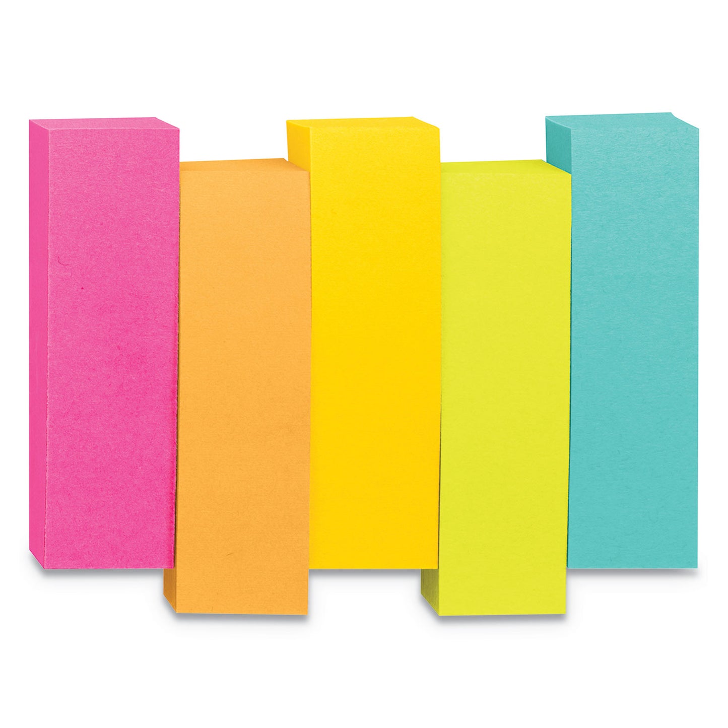 Post-it Page Flag Markers, Assorted Brights, 100 Flags/Pad, 5 Pads/Pack (6705AN)