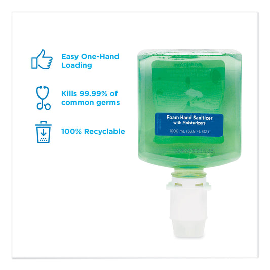 Georgia Pacific Professional GP enMotion Gen2 Moisturizing Foam Hand Sanitizer Dispenser Refill, 1,000 mL, Fragrance-Free, 2/Carton (42334)