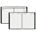 AT-A-GLANCE Recycled Weekly Vertical-Column Format Appointment Book, 11 x 8.25, Black Cover, 12-Month (Jan to Dec): 2025 (70950G05)