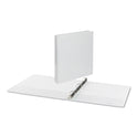 Universal Deluxe Round Ring View Binder, 3 Rings, 1" Capacity, 11 x 8.5, White (20712)
