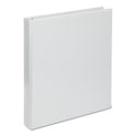 Universal Deluxe Round Ring View Binder, 3 Rings, 1" Capacity, 11 x 8.5, White (20712)
