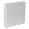 Universal Slant D-Ring View Binder, 3 Rings, 2" Capacity, 11 x 8.5, White, 4/Pack (20746PK)