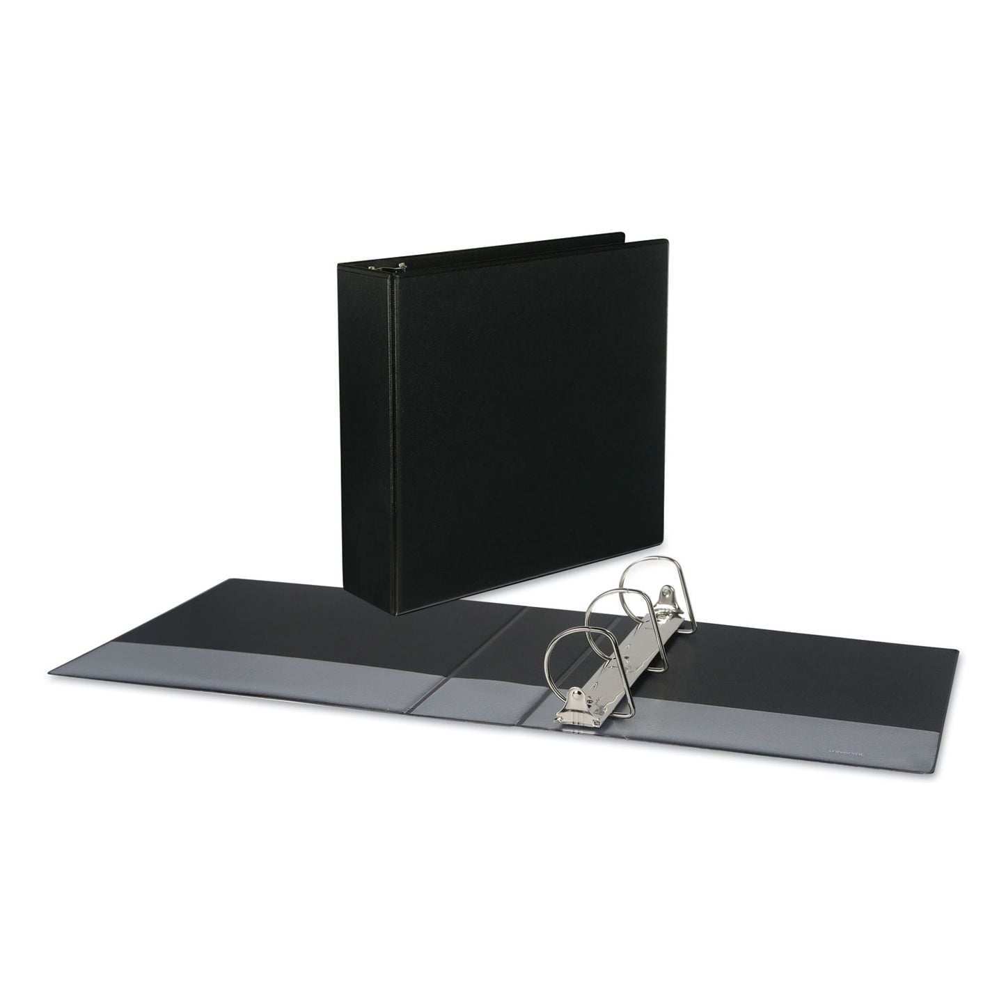 Universal Slant D-Ring View Binder, 3 Rings, 3" Capacity, 11 x 8.5, Black (20747)