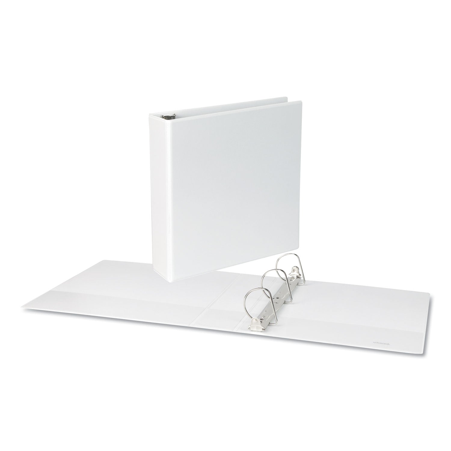 Universal Slant D-Ring View Binder, 3 Rings, 2" Capacity, 11 x 8.5, White (20746)