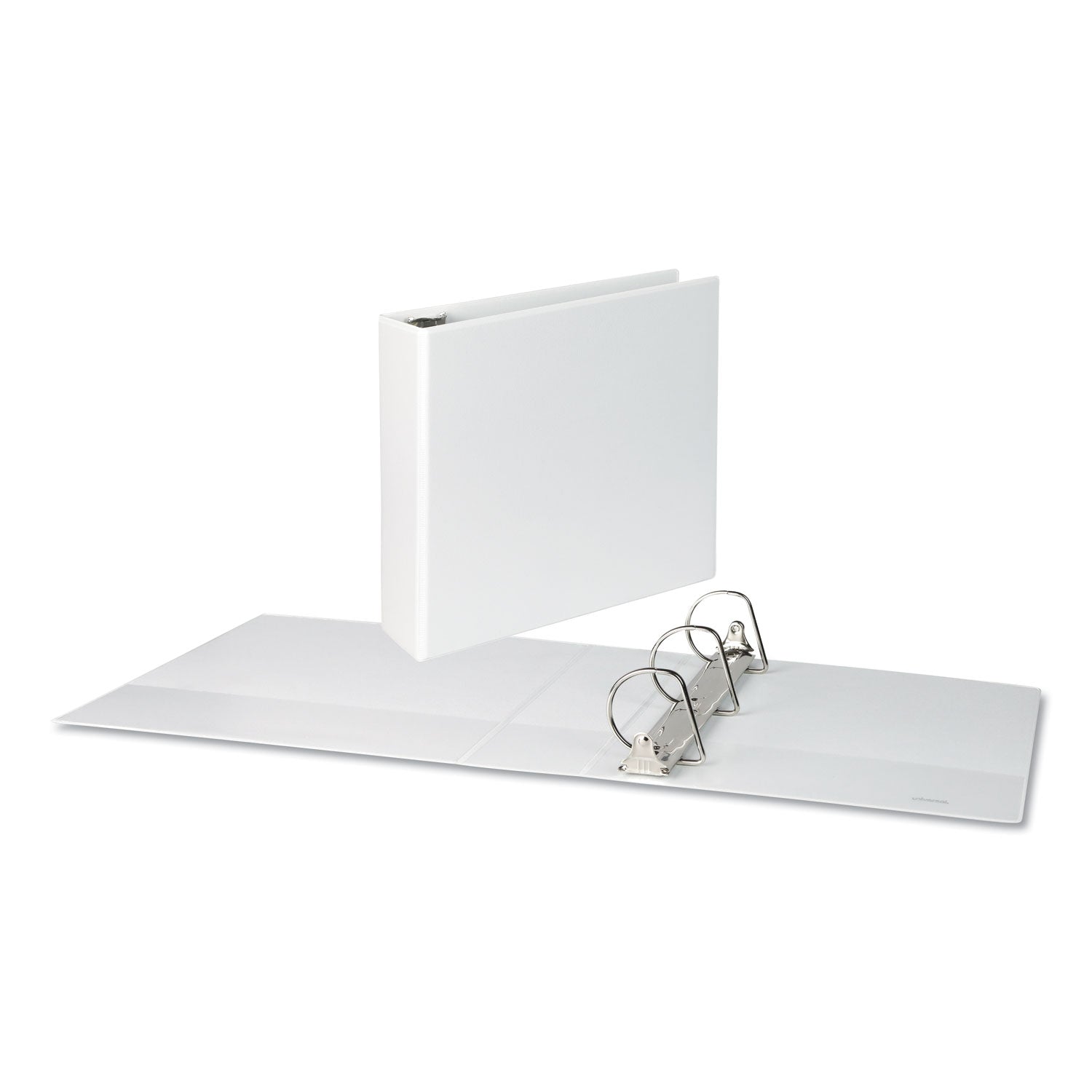 Universal Slant D-Ring View Binder, 3 Rings, 3" Capacity, 11 x 8.5, White (20748)