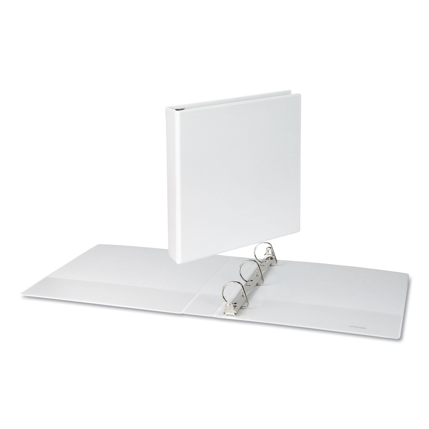 Universal Slant D-Ring View Binder, 3 Rings, 1.5" Capacity, 11 x 8.5, White (20744)