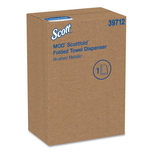 Mod* Scottfold* Towel Dispenser, 10.6 x 5.48 x 18.79, Brushed Metallic (39712)