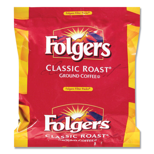 Folgers Coffee Filter Packs, Regular, 1.05 oz Filter Pack, 40/Carton (52320)