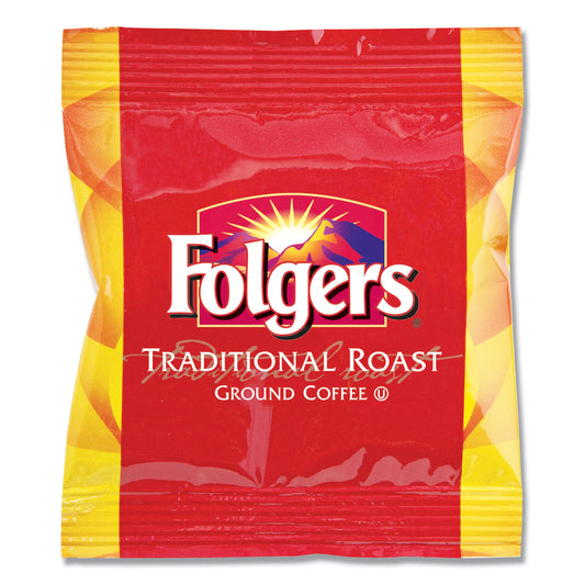 Folgers Ground Coffee Fraction Packs, Traditional Roast, 2oz, 42/Carton (63006)