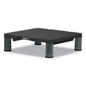 Fellowes Standard Monitor Riser, 13.38" x 13.63" x 2" to 4", Graphite, Supports 60 lbs (9169301)
