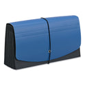 Smead Handy File with Pockets, 21 Sections, Elastic Cord Closure, 1/2-Cut Tabs, Check Size, Black/Blue (70506)