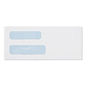 Quality Park Double Window Security-Tinted Check Envelope, #8 5/8, Commercial Flap, Gummed Closure, 3.63 x 8.63, White, 500/Box (24532)