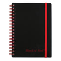  Red Flexible Cover Twinwire Notebooks, SCRIBZEE Compatible, 1-Subject, Wide/Legal Rule, Black Cover, (70) 5.88 x 4.13 Sheets (F67010)