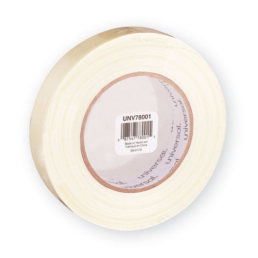 Universal 190# Medium Grade Filament Tape, 3" Core, 24 mm x 54.8 m, Clear (78001)