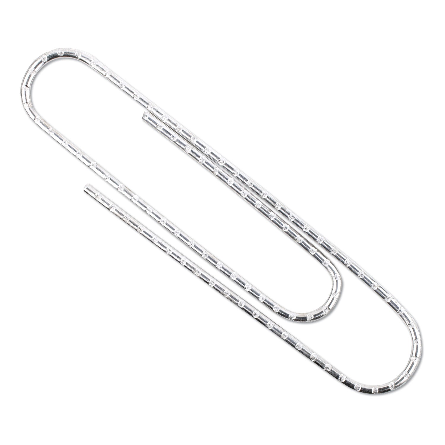 Acco Premium Heavy-Gauge Wire Paper Clips, Jumbo, Nonskid, Silver, 100 Clips/Box, 10 Boxes/Pack (72510)