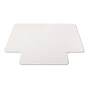 Deflecto EconoMat Occasional Use Chair Mat, Low Pile Carpet, Roll, 36 x 48, Lipped, Clear (CM11112COM)