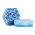 Scotch-Brite Low Scratch Scour Sponge 3000HEX, 4.45 x 3.85, Blue, 16/Carton