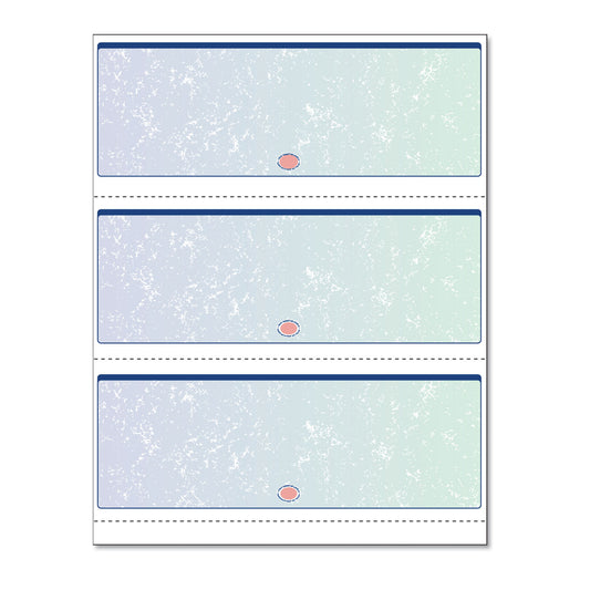 DocuGard Premier Prismatic Check, 13 Features, 8.5 x 11, Blue/Green Prismatic, 500/Ream (04539RM)