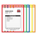 C-Line Stitched Shop Ticket Holders, Neon, Assorted 5 Colors, 75", 9 x 12, 10/Pack (43920)