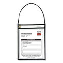 C-Line 1-Pocket Shop Ticket Holder w/Setrap, Black Stitching, 75-Sheet, 9 x 12, 15/Box (41922)