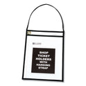 C-Line 1-Pocket Shop Ticket Holder w/Setrap, Black Stitching, 75-Sheet, 9 x 12, 15/Box (41922)