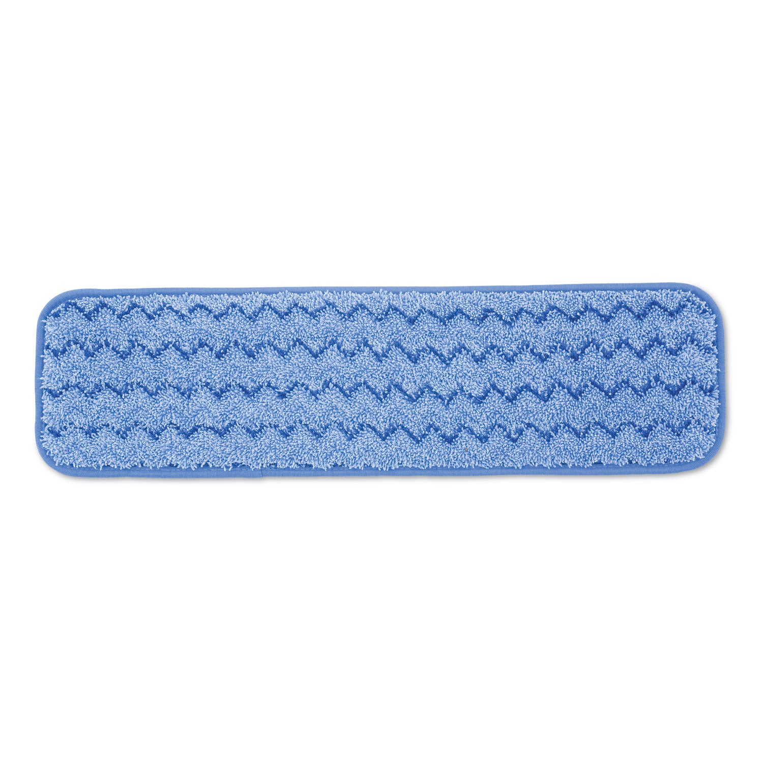 Rubbermaid Commercial Microfiber Wet Room Pad, Split Nylon/Polyester Blend, 18", Blue, 12/Carton (Q41000BLU)