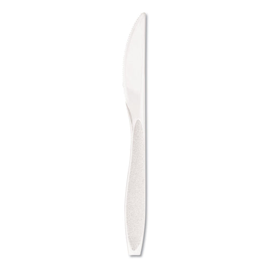 SOLO Impress Heavyweight Full-Length Polystyrene Cutlery, Knife, White, 1,000/Carton (HSWK0007)