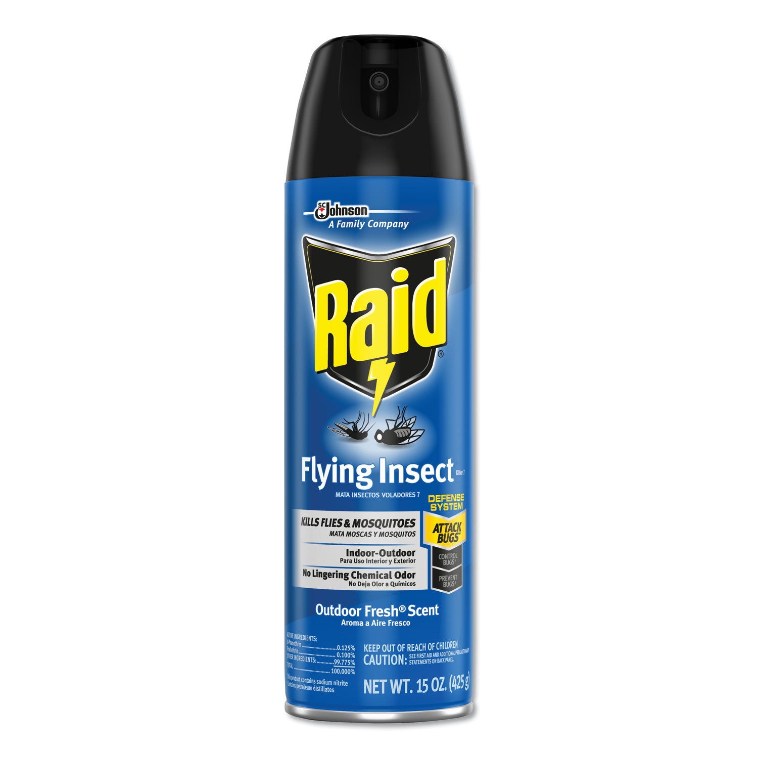 Raid Flying Insect Killer, 15 oz Aerosol Spray, 12/Carton (300816)